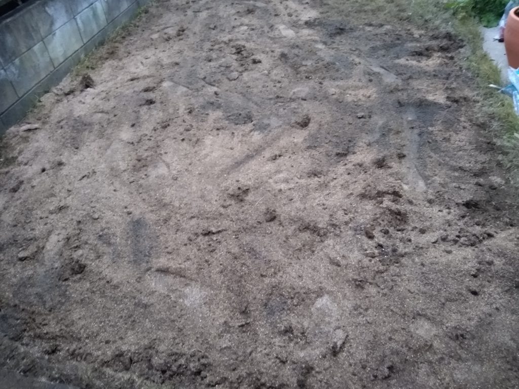 芝生の床土　川砂